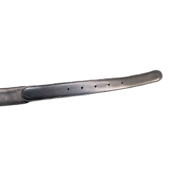 🔥🖤NWT Hunt Club size 38 black leather belt & brass buckle. Soft! Made in USA - Picture 6 of 7